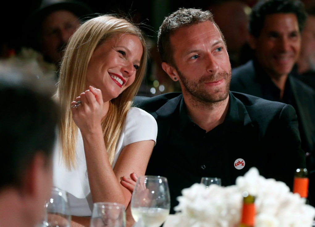 Actress Gwyneth Paltrow and singer Chris Martin 