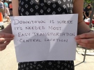Some Windsor residents have posted pictures on Facebook urging for the hospital to be located downtown.(Facebook)
