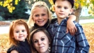 Latasha Gosling, 27, centre bottom, and her children, top left to right, Janayah, 4, Jenika, 8, and Landon, 7 in an undated family photo. (GoFundMe)