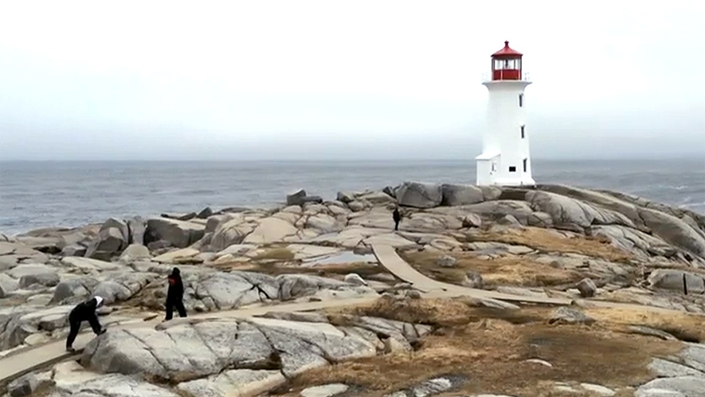 Search and rescue crews at Peggy's Cove