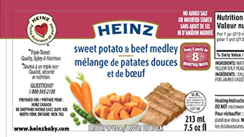 Heinz baby food recall