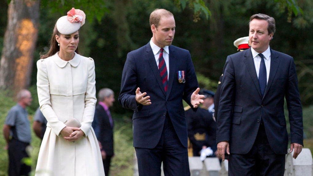 Cameron and the royal couple in Belgium