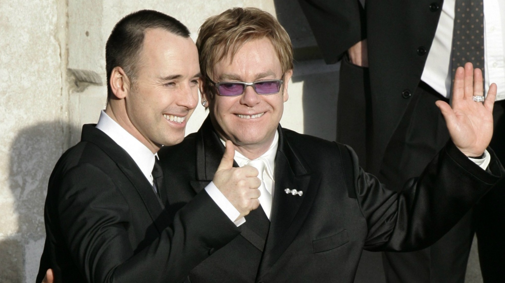 Dvaid Furnish and Elton John