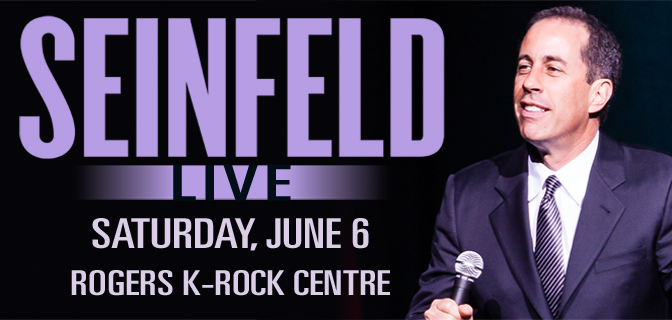 Win a Pair of Tickets to see Jerry Seinfeld LIVE!