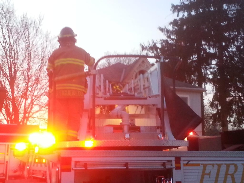 Crews battle early morning fire