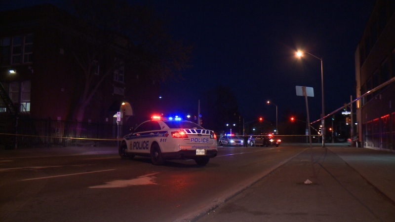 Police investigate after pedestrian struck near Cumberland St. and Murray St. in Ottawa's Byward Market on Thursday, Apr. 30, 2015.
