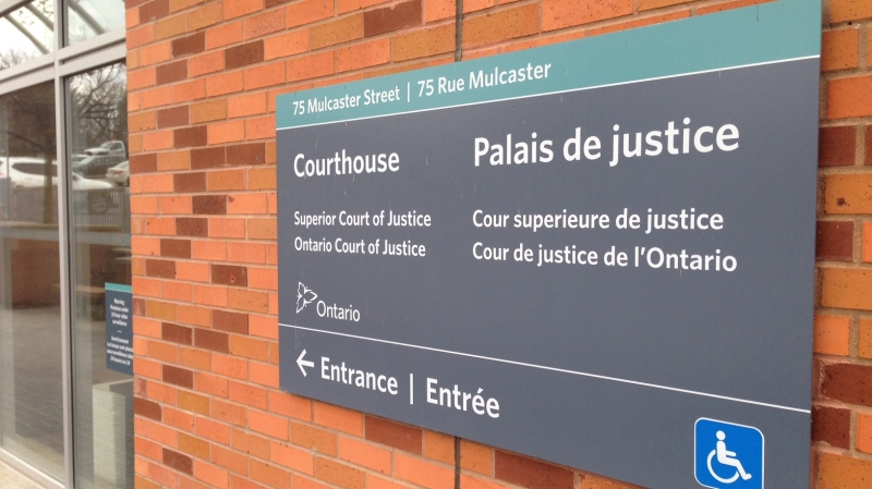 Barrie, Ont. courthouse on Mulcaster Street - file image. (CTV News Barrie)