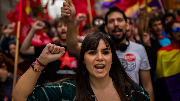 May Day marked in Spain