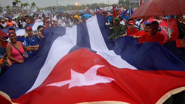 Cubans march on May Day