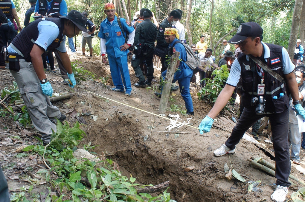 Mass graves in Thailand