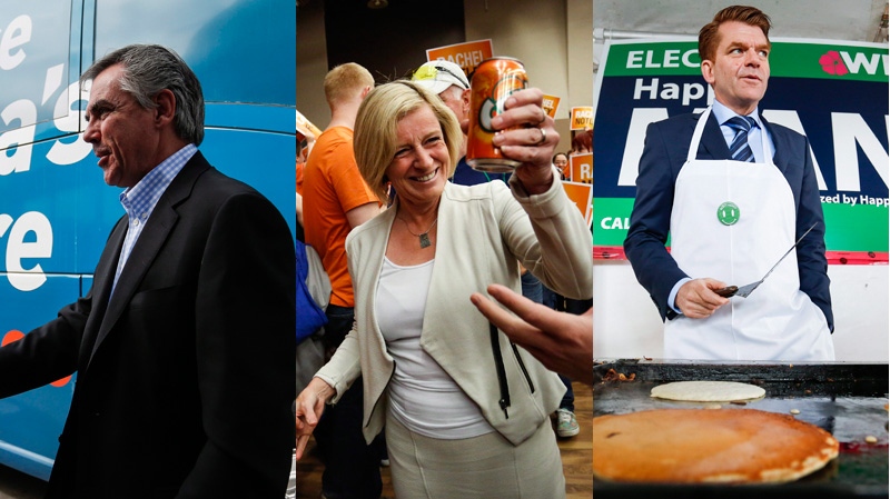 Alberta election - PC, NDP, Wildrose leaders