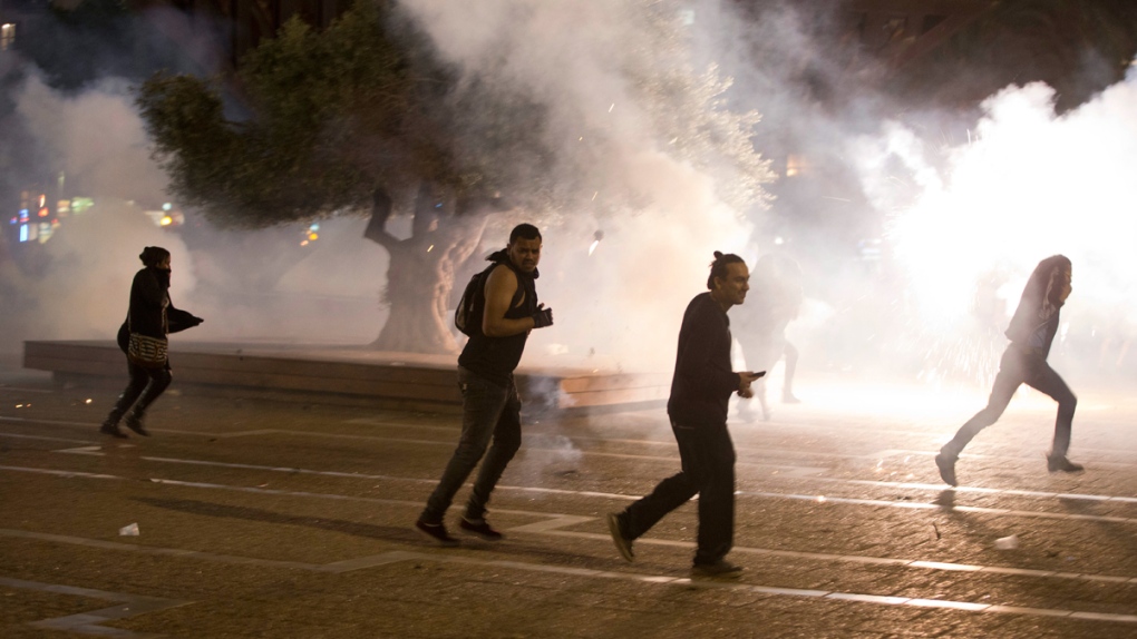 Clashes in Tel Aviv, Israel
