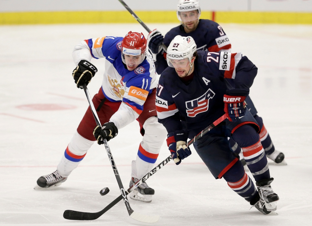 Brock Nelson - 2015 U.S. IIHF World Championship - Game-Worn