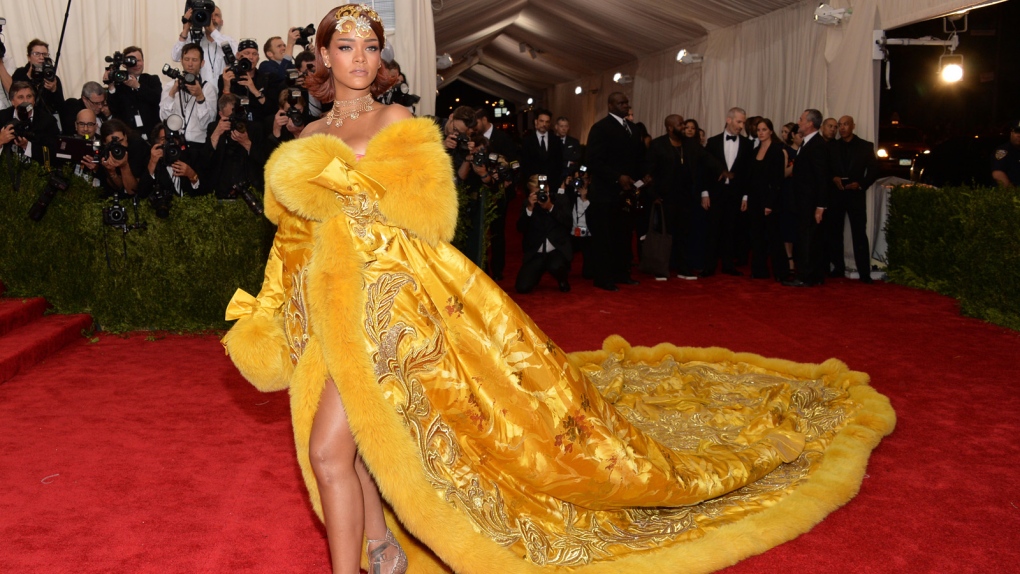 Rihanna arrives at Metropolitan Museum of Art gala
