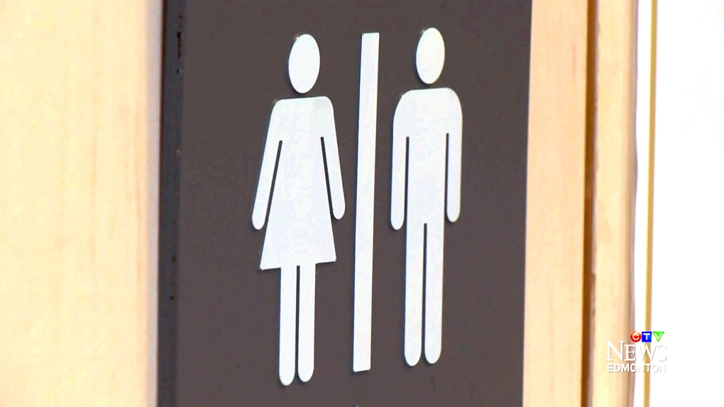 male and female washroom