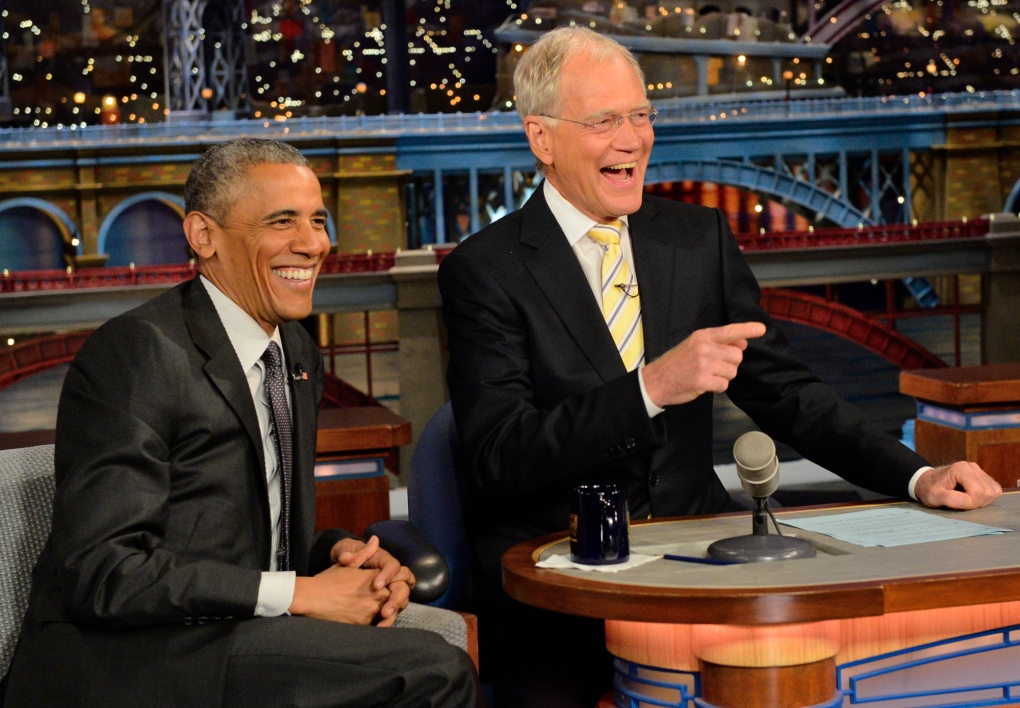 Obama and Letterman