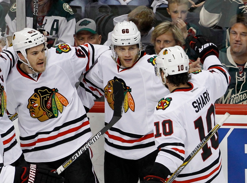 Andrew Shaw night went perfectly for the Chicago Blackhawks