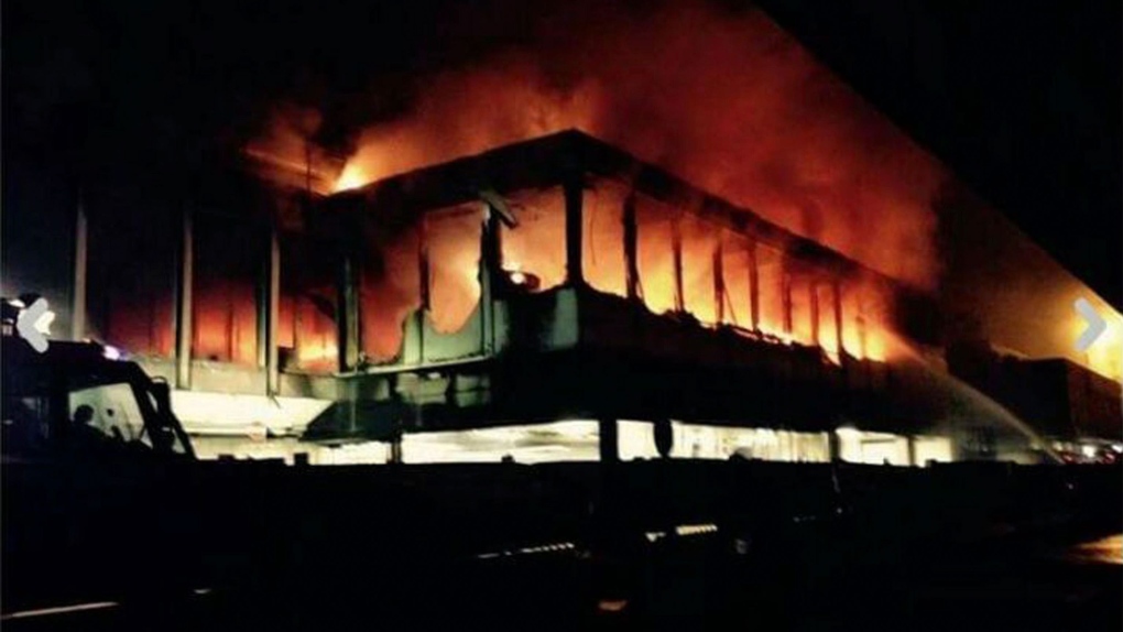 Rome airport fire
