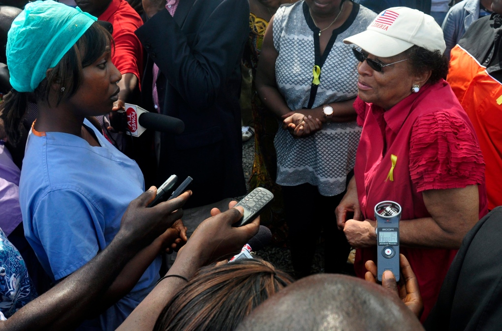 Liberian president celebrates Ebola-free country