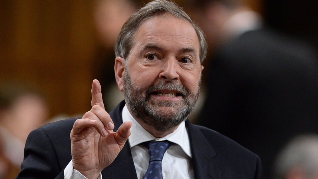 Tom Mulcair in the House of Commons