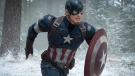 Chris Evans as Captain America/Steve Rogers, in the film, 'Avengers: Age Of Ultron.' (Jay Maidment/Disney/Marvel via AP)