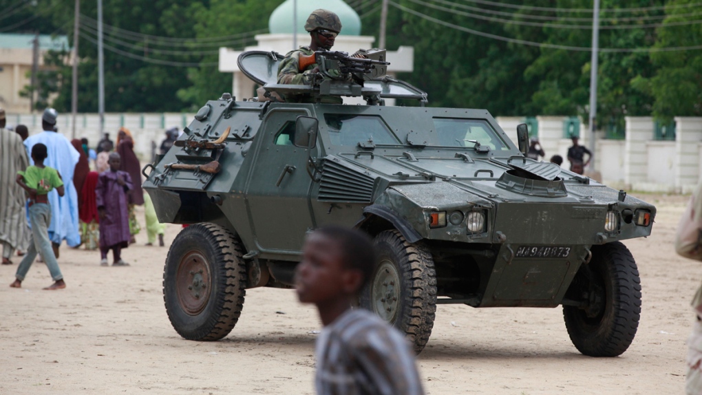 Nigerian soldiers in Maiduguri, Nigeria
