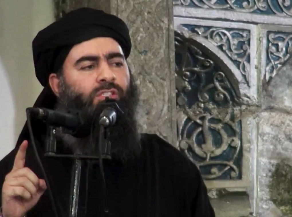 Abu Bakr al-Baghdadi delivering sermon