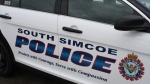 South Simcoe police cruiser in Innisfil, Ont. (CTV Barrie) 
