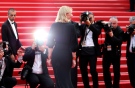 Actress Cate Blanchett poses for photographers as she arrives for the screening of the film Sicario at the 68th international film festival, Cannes, southern France, Tuesday, May 19, 2015. (AP/Thibault Camus)