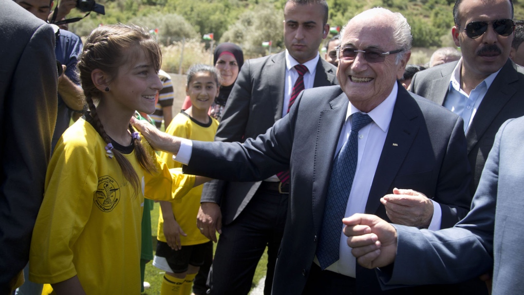 Sepp Blatter in Ramallah