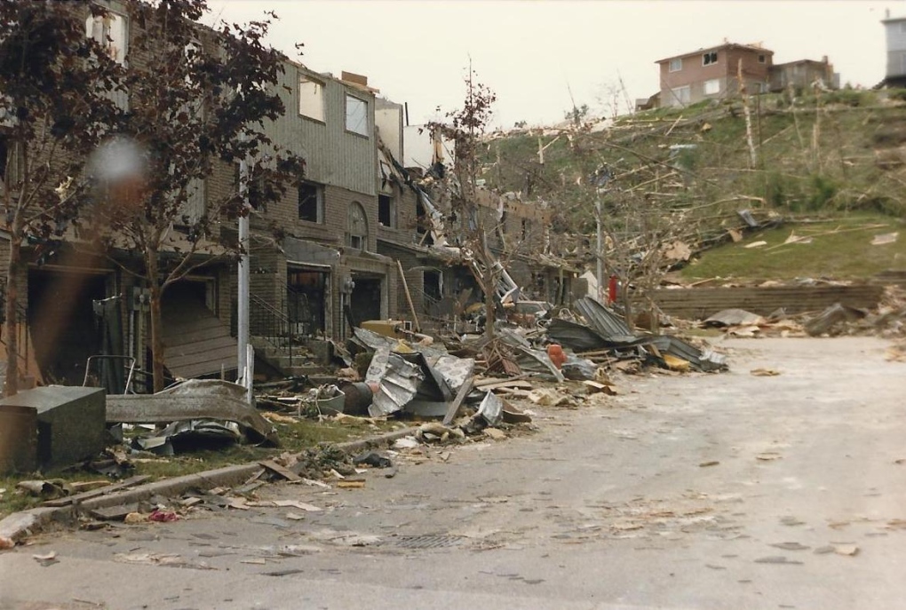 Barrie Tornado in 1985 on May 31st     #9d  Allandale  Adelaide Street.jpg