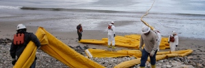 Oil spill: Crews clean California shoreline
