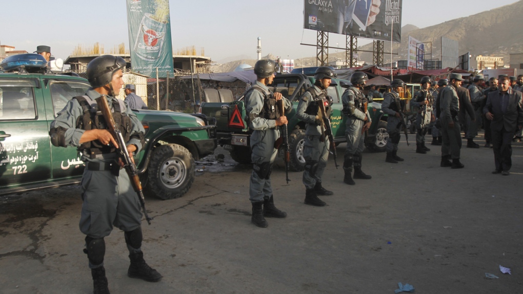 Afghan security forces in Kabul