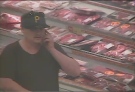 Windsor police are looking for a suspect after meat was stolen from the Real Canadian Superstore in Windsor, Ont. (Courtesy Windsor police)