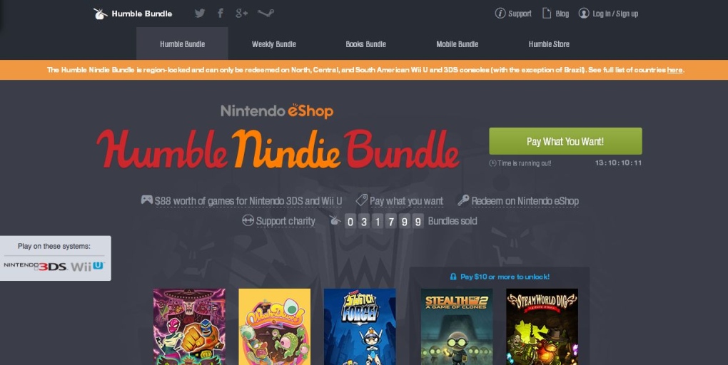 Nintendo joins Humble site