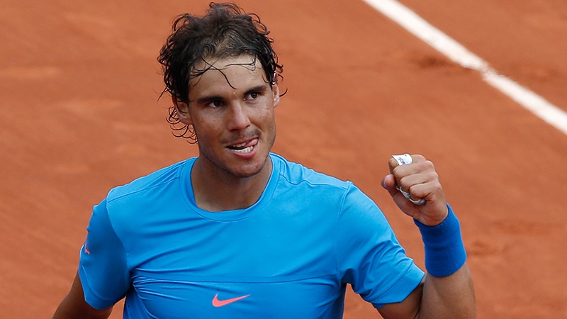 Spain's Rafael Nadal at the French Open