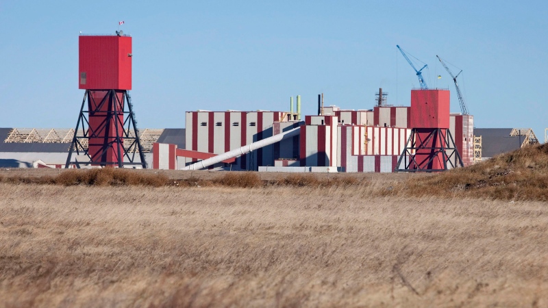 The exterior of PotashCorp's (now Nutrien's) Rocanville potash plant is seen here on Wednesday Nov. 3, 2010 near Rocanville, Sask. Rocanville is approx. 250 kilometre's east of Regina. (THE CANADIAN PRESS/Troy Fleece)