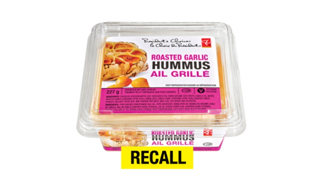 PC Hummus recall
