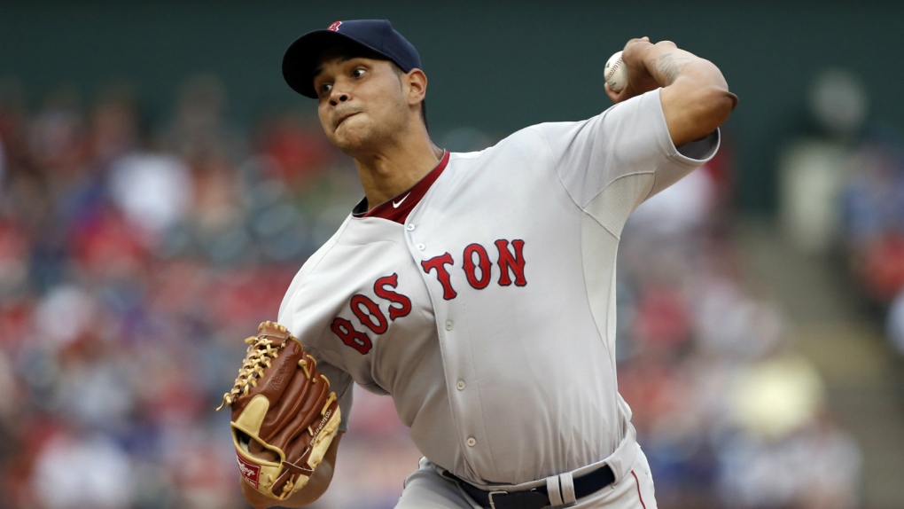 Eduardo Rodriguez pitches for the Red Sox