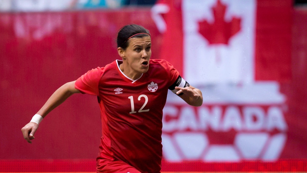 Christine Sinclair in Vancouver, B.C.
