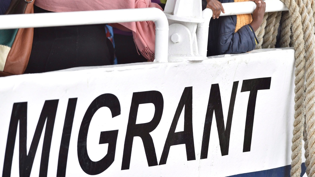 British authorities find migrants