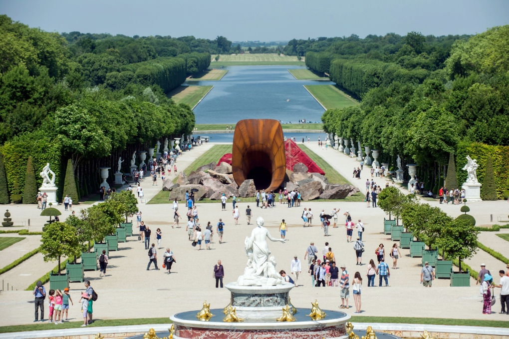 Suggestive sculpture in the gardens of Versailles