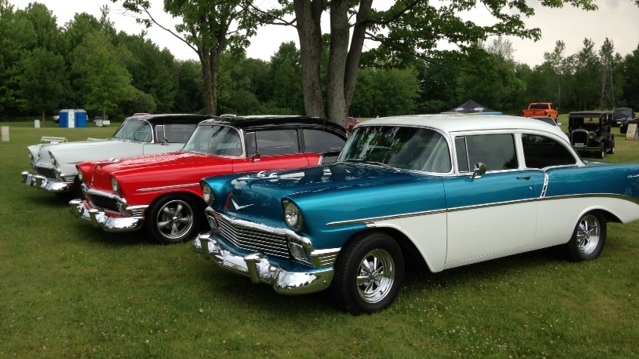 Vintage cars are being prepared for the 2015 Fleetwood Country Cruize-In in London, Ont. on Friday, June 5, 2015. (Nick Paparella / CTV London)
