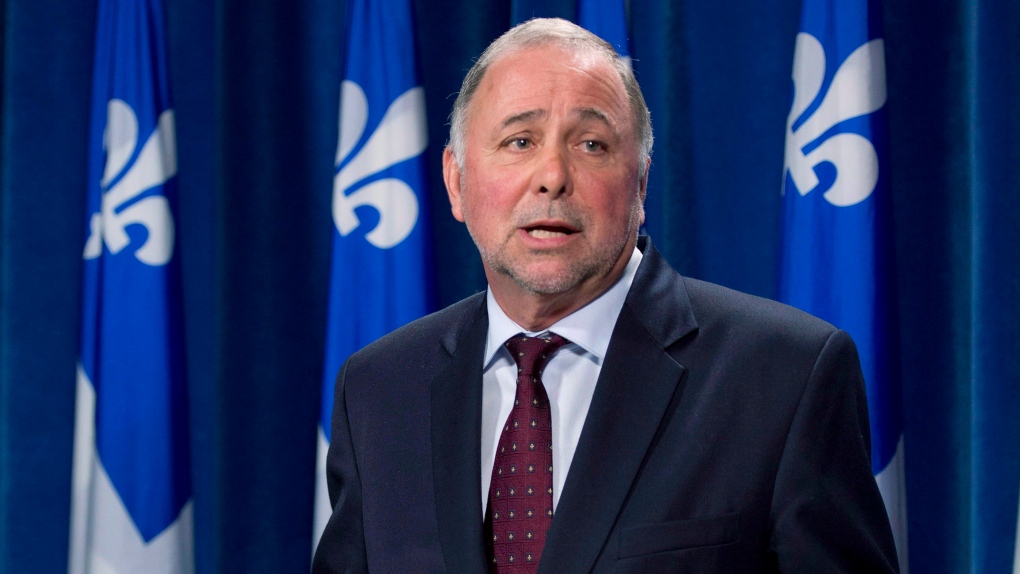Pierre Paradis at Quebec legislature 