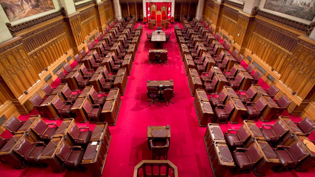 Senate chamber on Parliament Hill