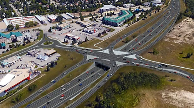 Trans-Canada interchange, bowfort Road, Bowness, 8
