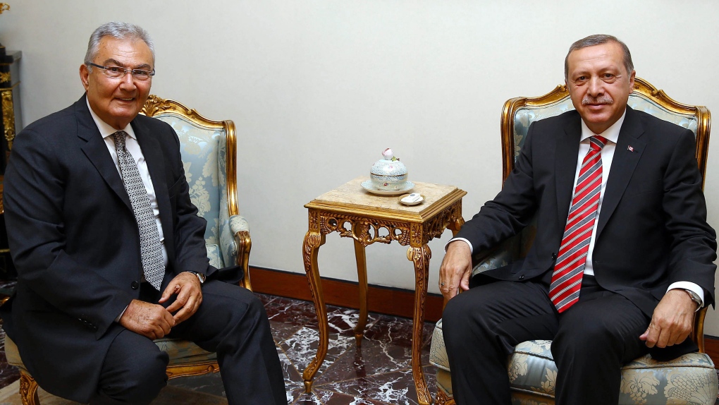 Deniz Baykal and President Recep Tayyip Erdogan