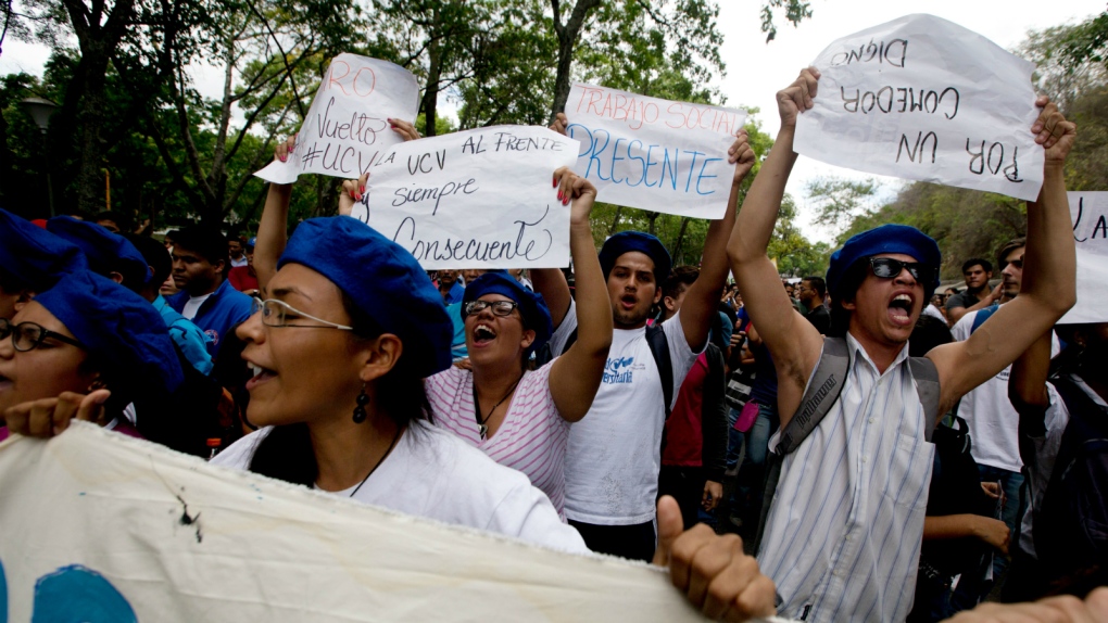 Teachers protest in Venezuela