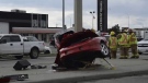 One person has died after a Firebird collided with a pole in Grande Prairie. Photo supplied. 
