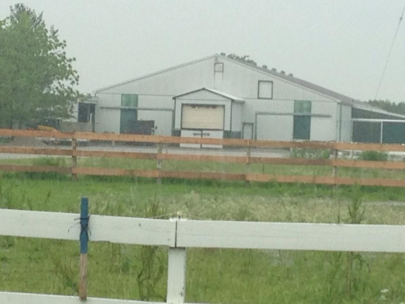 Police say a massive after-prom party turned violent at a barn on County Road 42 in Windsor, Ont., June 15, 2015. (Rich Garton / CTV Windsor)